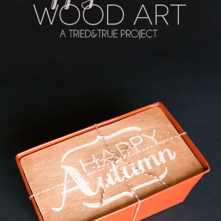Add a custom Autumn art top to a metal tin to make the perfect gift!