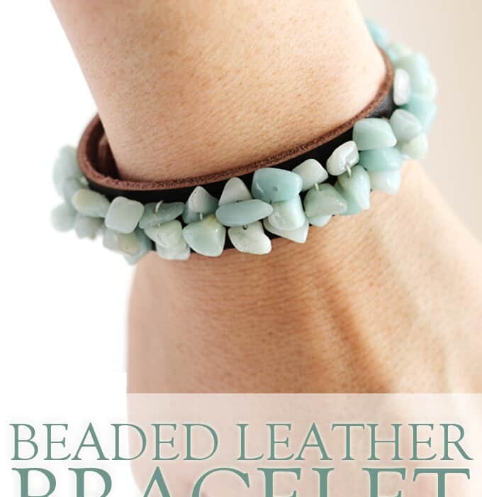 Beaded Leather Bracelet DIY - A Tried & True Project