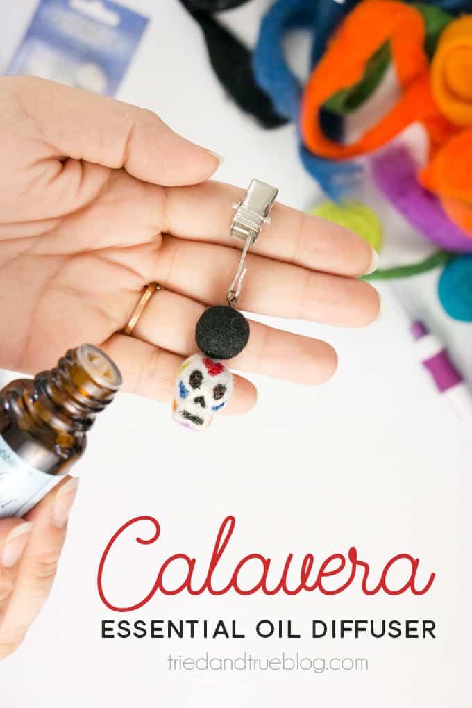 Day of the Dead Essential Oil Car Diffuser - Easy way to take your essential oils on the go!