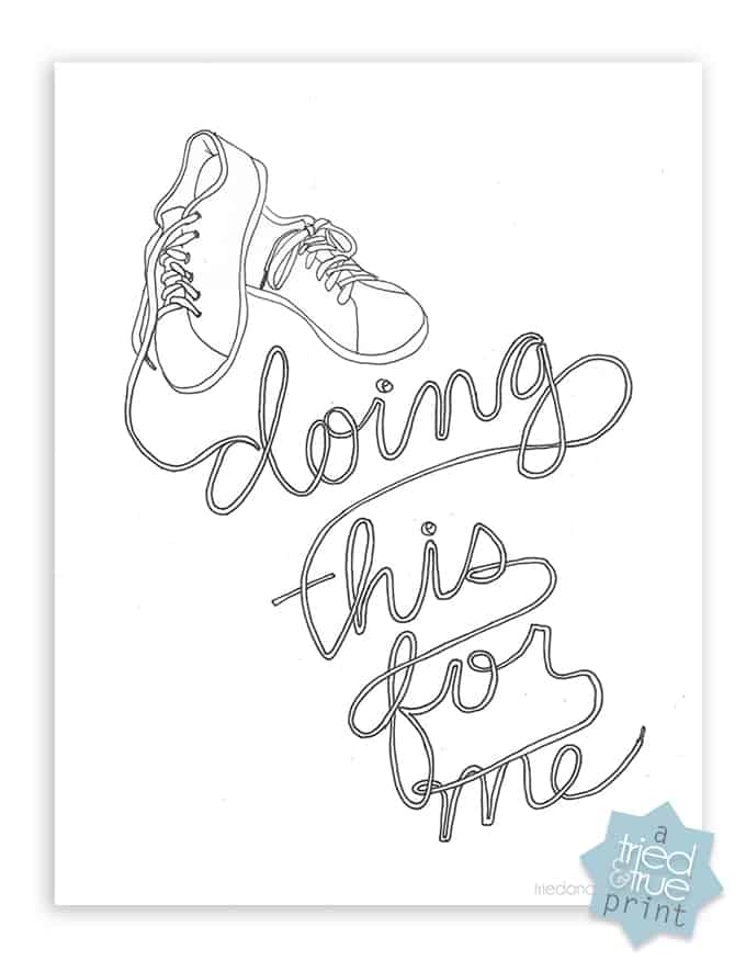 "Doing This For Me" Coloring Page - Print