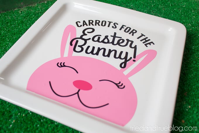 Easter Bunny Carrot Plate - Done