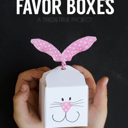These last-minute Easter Bunny Favor Boxes are a breeze to put together and fun to fill!