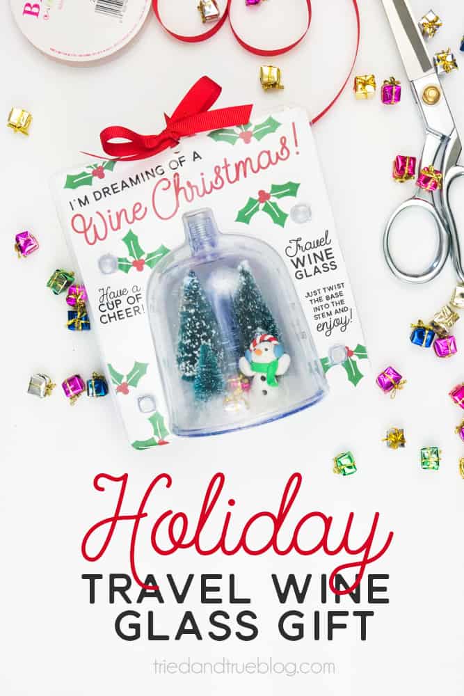 Easy Dollar Store Christmas Gift for Wine Lovers! - Easy and inexpensive to make!