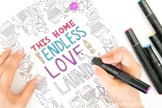 Love and Laundry Coloring - Add Color