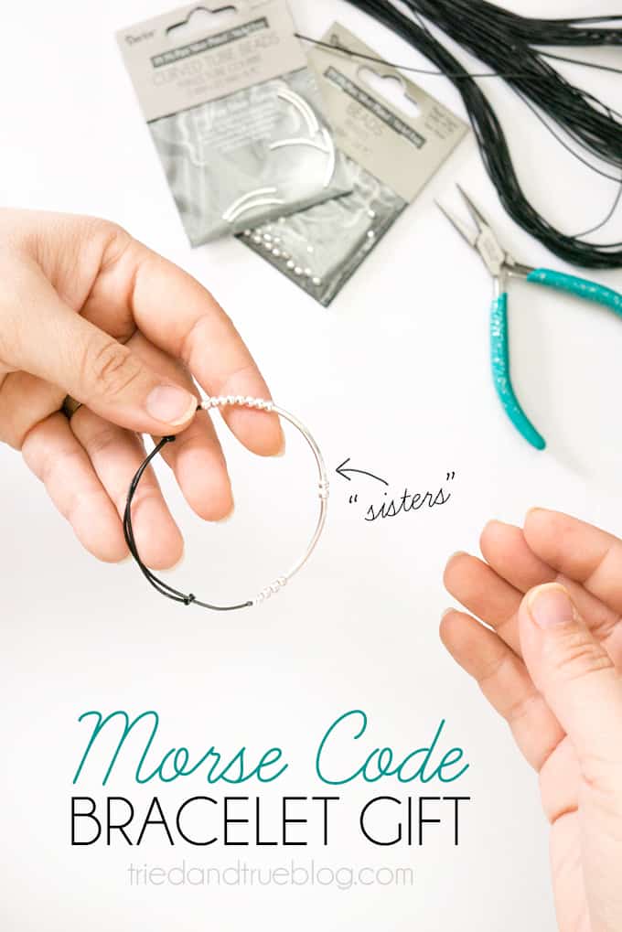 Morse Code Bracelet Galentine's Day Gift - Easy to make, perfect to give!