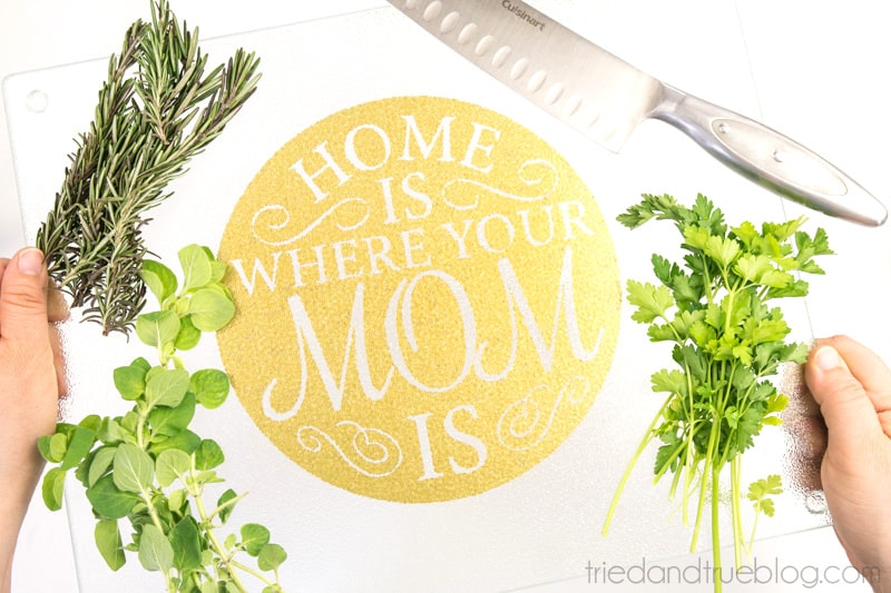 Mother's Day Cutting Board Free File - Use