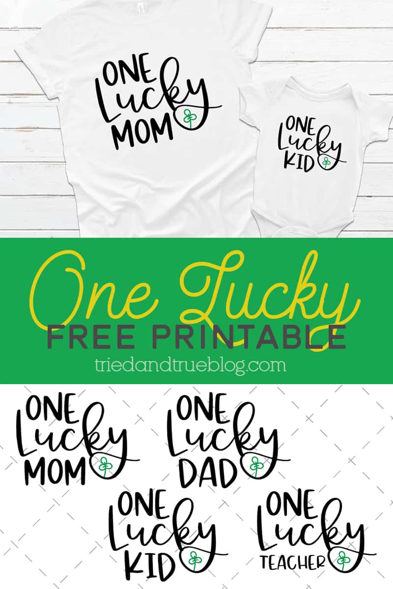 One Lucky Free Printable 