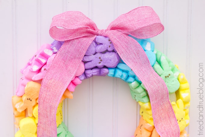 Rainbow Bunny Peeps® Wreath - Colorful