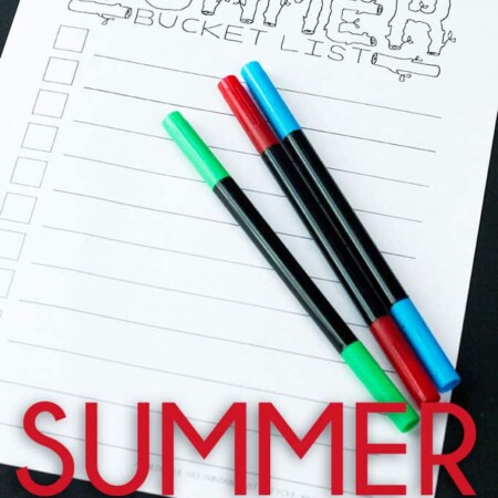 Summer Bucket List - A Tried & True Free Printable